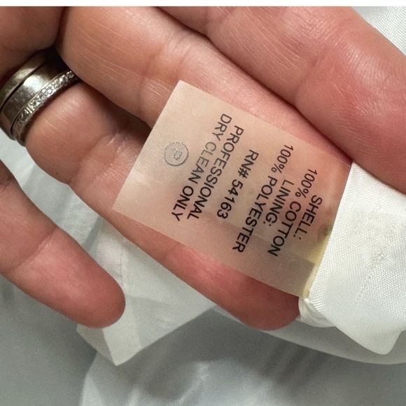 Tommy Hilfiger Dress Fit And Flare Blue White Stripe Lace Neckline Sleeveless - Picture 9 of 10